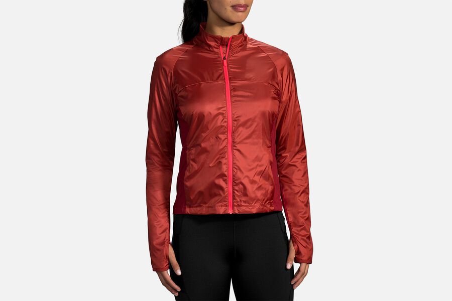 Brooks Women's Fusion Hybrid Outerwear Rosewood/Beet ( QSMKZ0541 )